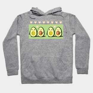 Two Halves Avocado Couples Hoodie